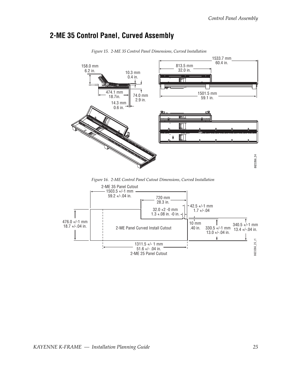 Me 35 control panel, curved assembly | Grass Valley Kayenne K-Frame Installation Planning Guide Dec 03 2013 User Manual | Page 29 / 52
