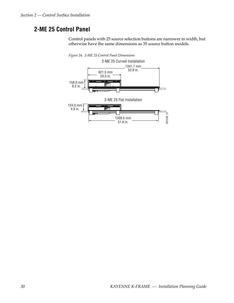 Me 25 control panel | Grass Valley Kayenne K-Frame Installation Planning Guide Dec 03 2013 User Manual | Page 34 / 52