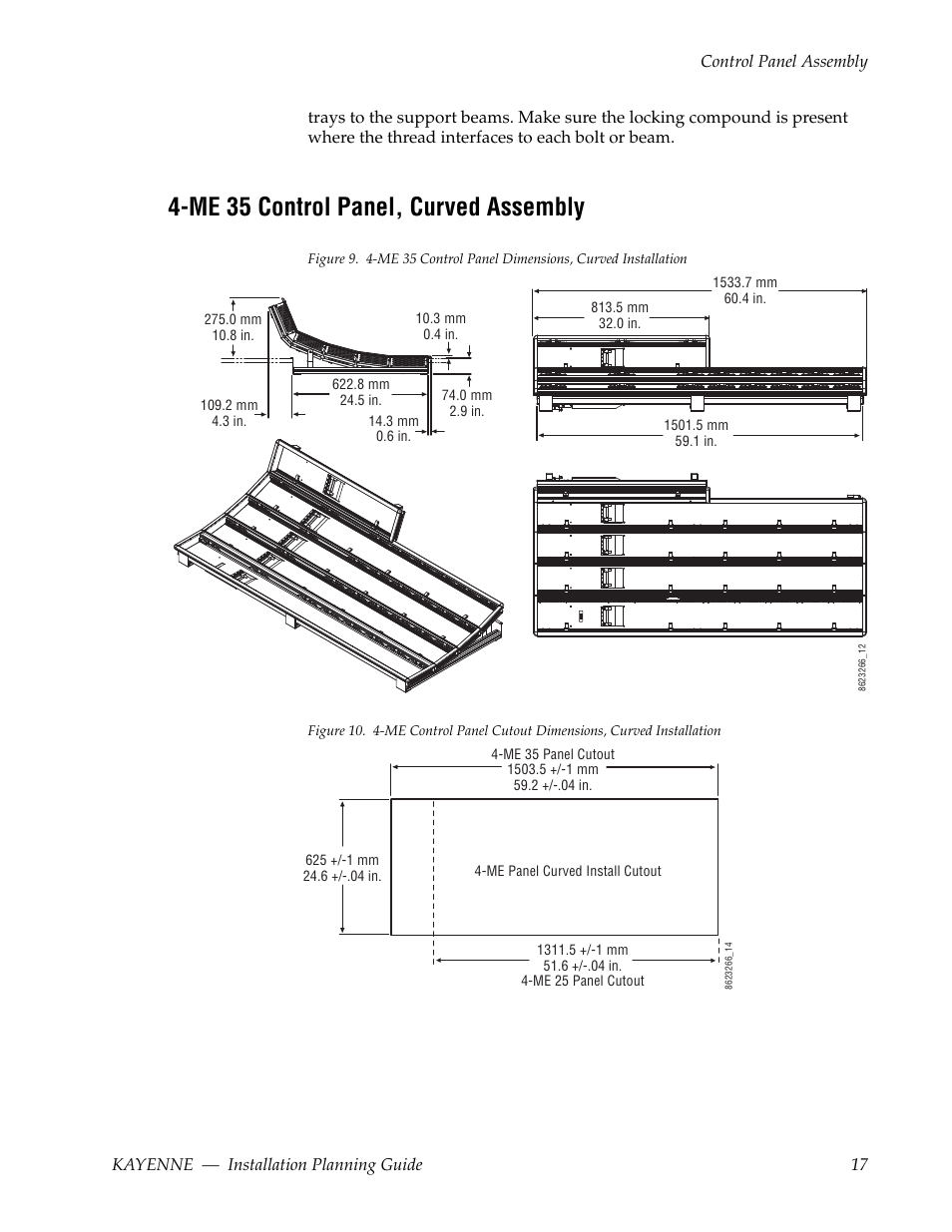 Me 35 control panel, curved assembly | Grass Valley Kayenne Installation Planning Guide Aug 30 2011 User Manual | Page 17 / 78