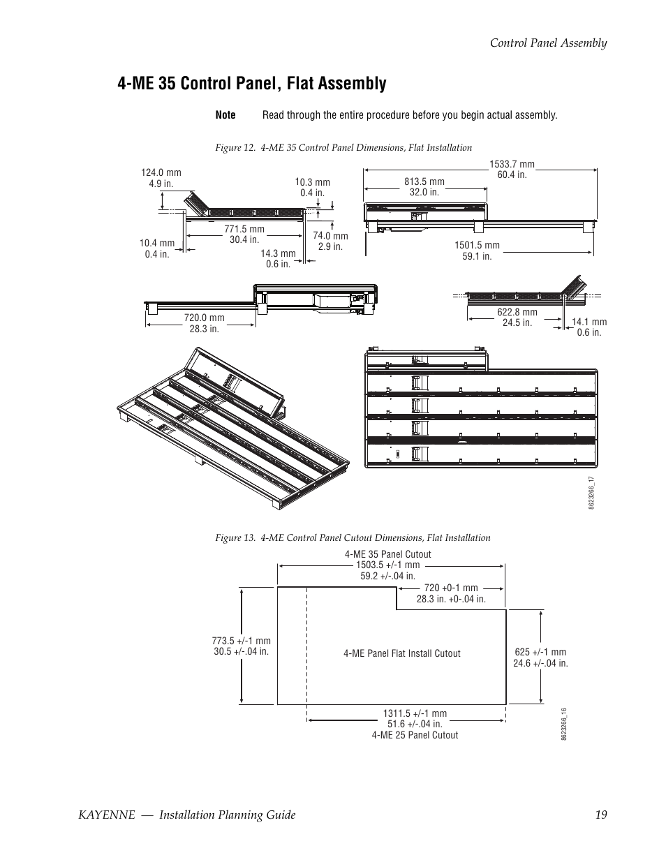 Me 35 control panel, flat assembly | Grass Valley Kayenne Installation Planning Guide Aug 30 2011 User Manual | Page 19 / 78