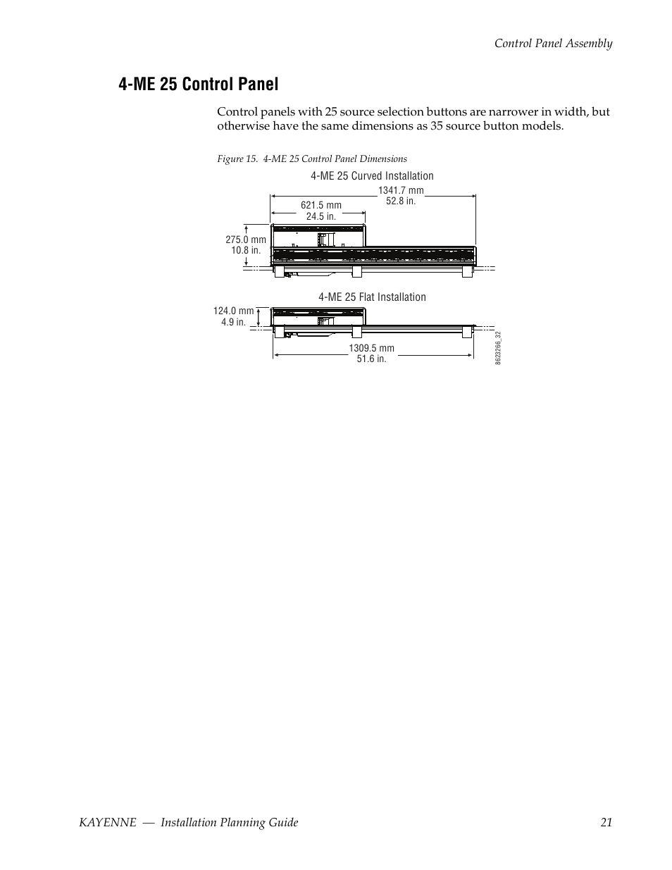 Me 25 control panel | Grass Valley Kayenne Installation Planning Guide Aug 30 2011 User Manual | Page 21 / 78