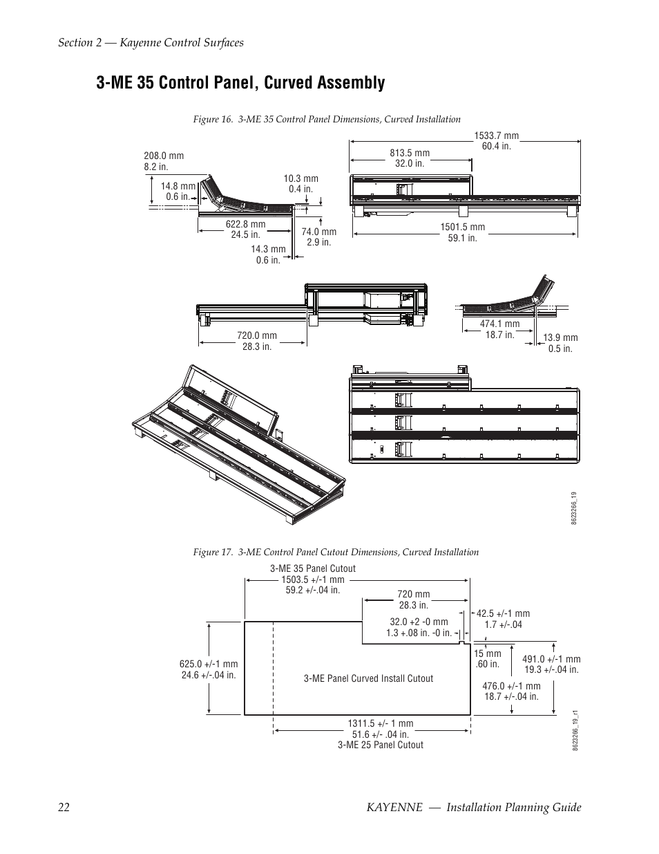 Me 35 control panel, curved assembly | Grass Valley Kayenne Installation Planning Guide Aug 30 2011 User Manual | Page 22 / 78