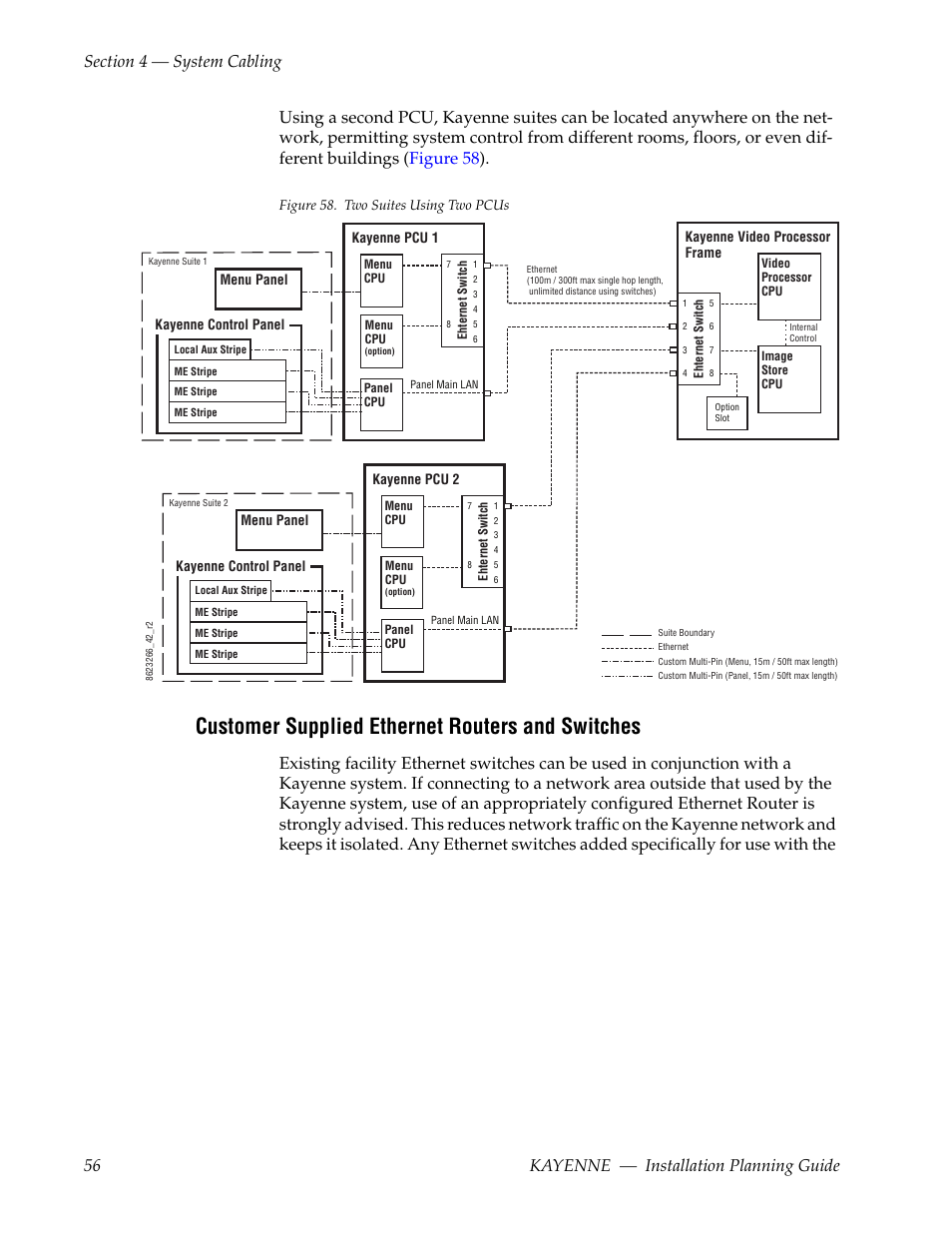 Customer supplied ethernet routers and switches | Grass Valley Kayenne Installation Planning Guide Aug 30 2011 User Manual | Page 56 / 78