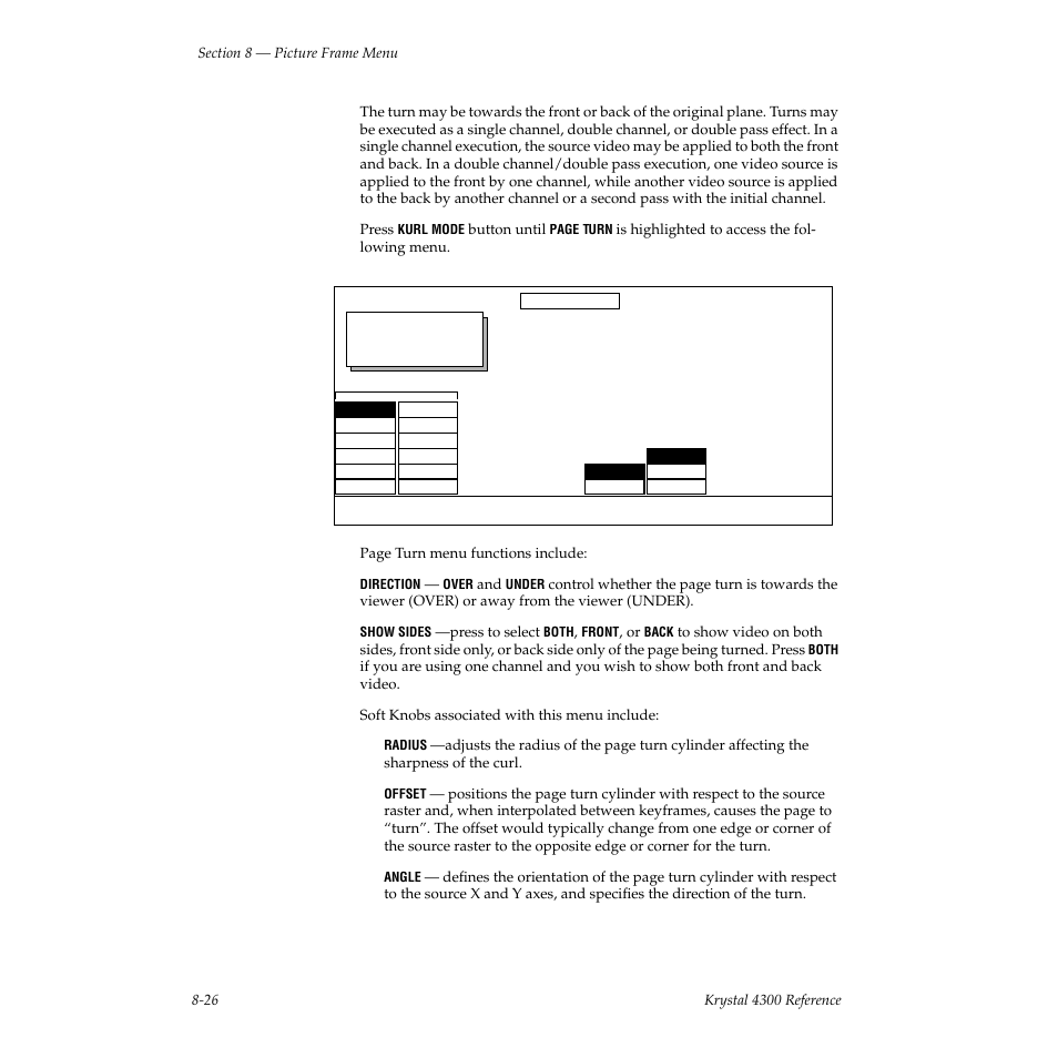 Kurl | Grass Valley 4300 Krystal Reference Manual v.3.1 User Manual | Page 172 / 334