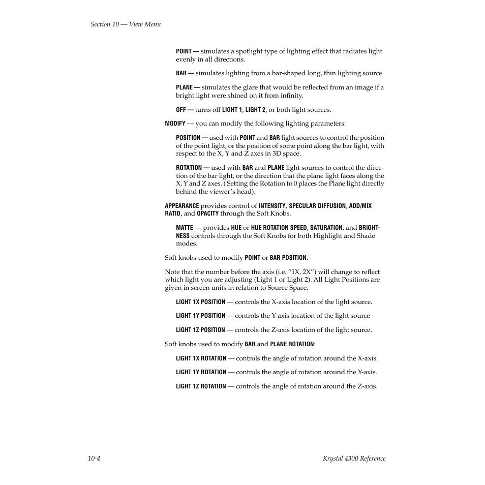 Grass Valley 4300 Krystal Reference Manual v.3.1 User Manual | Page 222 / 334