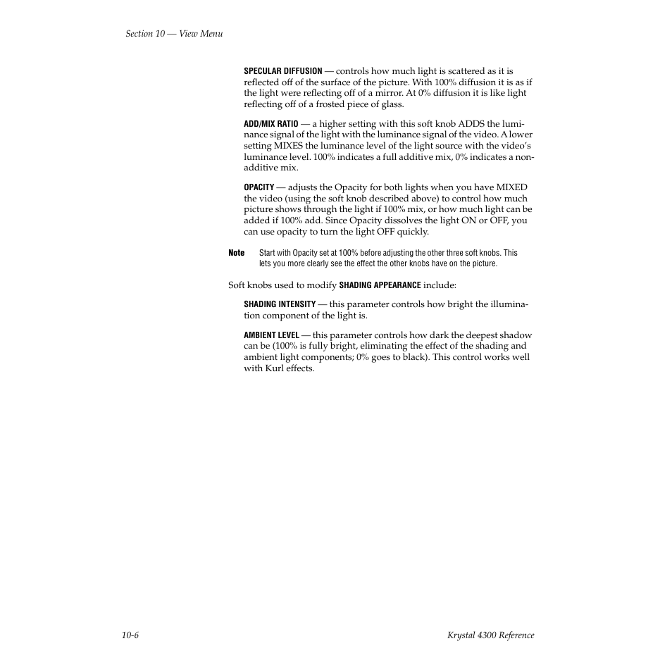 Grass Valley 4300 Krystal Reference Manual v.3.1 User Manual | Page 224 / 334