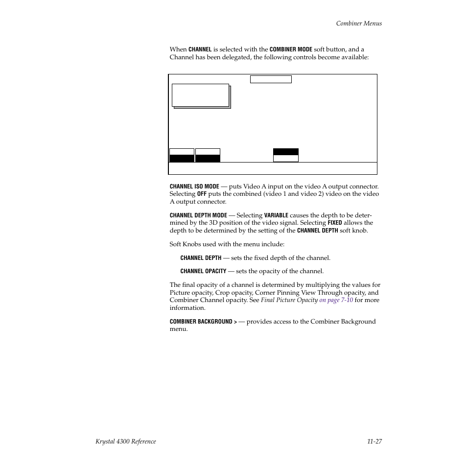 Grass Valley 4300 Krystal Reference Manual v.3.1 User Manual | Page 263 / 334