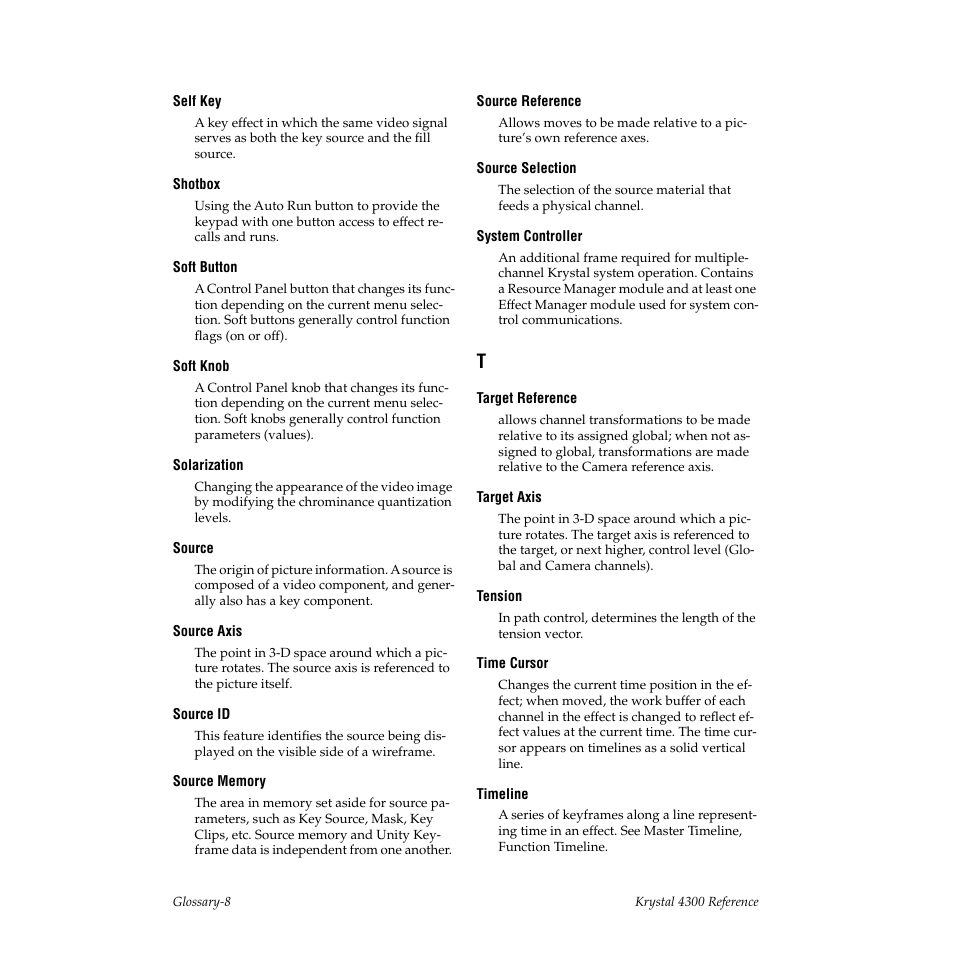 Grass Valley 4300 Krystal Reference Manual v.3.1 User Manual | Page 312 / 334
