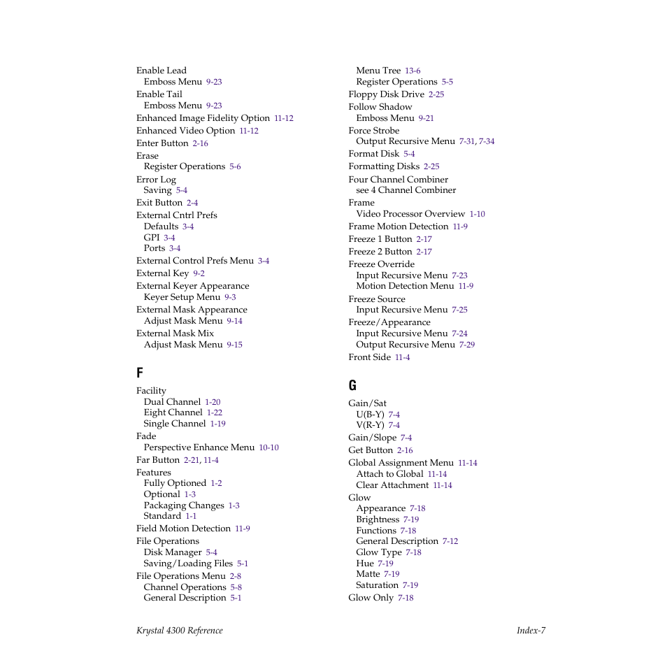 Grass Valley 4300 Krystal Reference Manual v.3.1 User Manual | Page 321 / 334