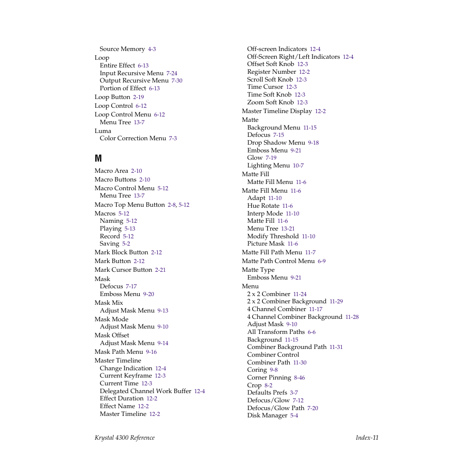 Grass Valley 4300 Krystal Reference Manual v.3.1 User Manual | Page 325 / 334