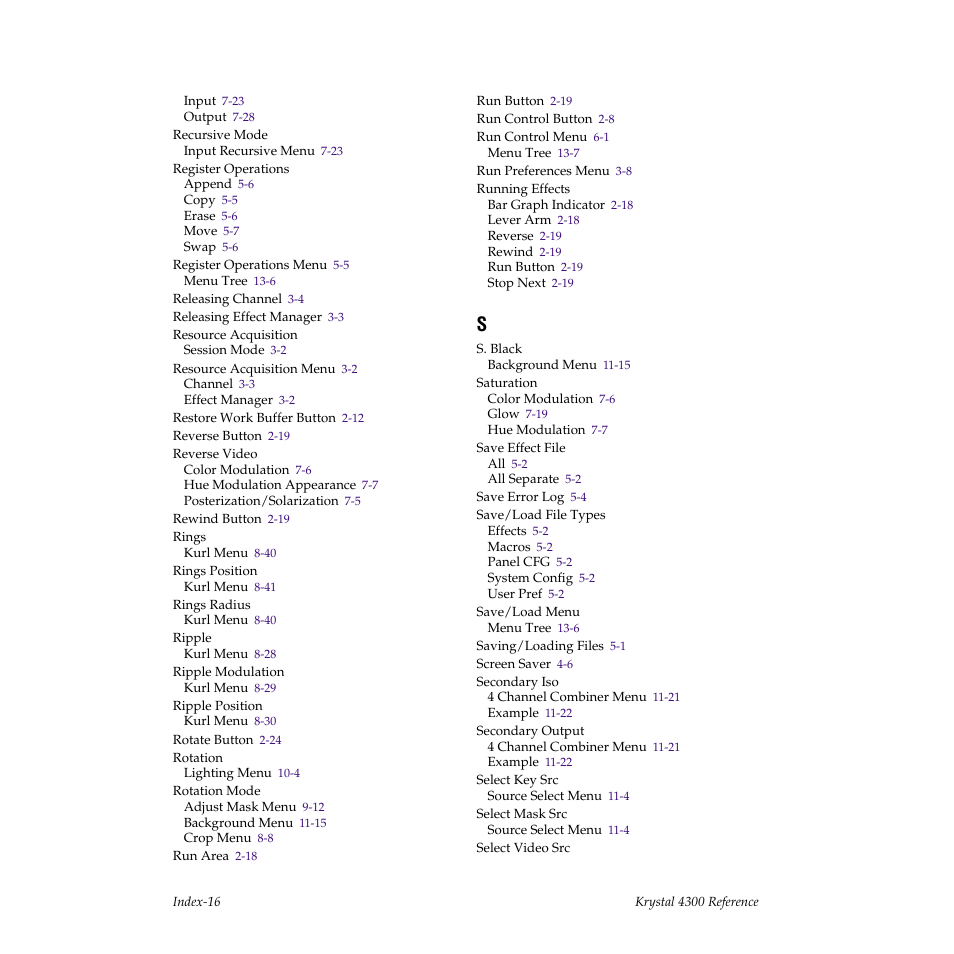 Grass Valley 4300 Krystal Reference Manual v.3.1 User Manual | Page 330 / 334
