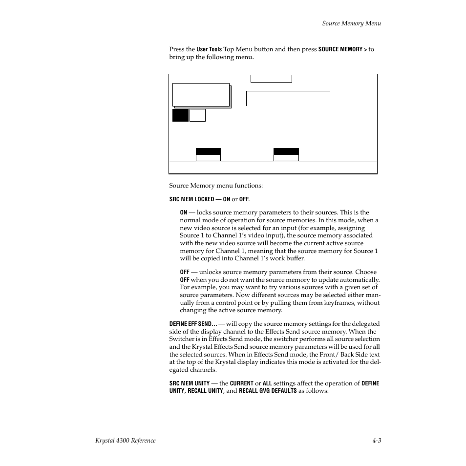 Grass Valley 4300 Krystal Reference Manual v.3.1 User Manual | Page 75 / 334