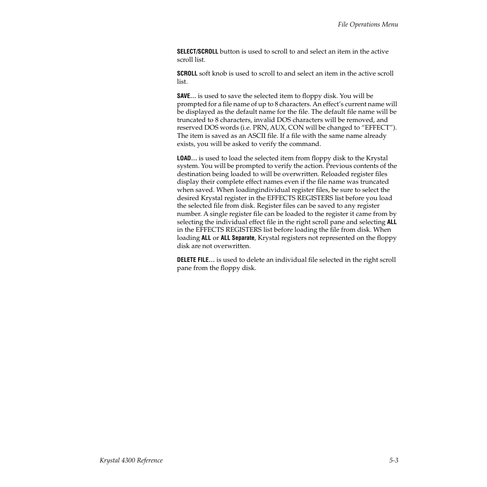Grass Valley 4300 Krystal Reference Manual v.3.1 User Manual | Page 83 / 334