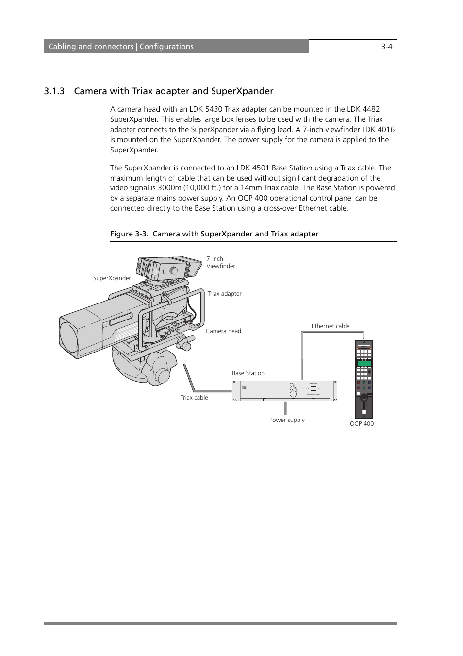 3 camera with triax adapter and superxpander | Grass Valley LDK 500 User Manual | Page 29 / 81