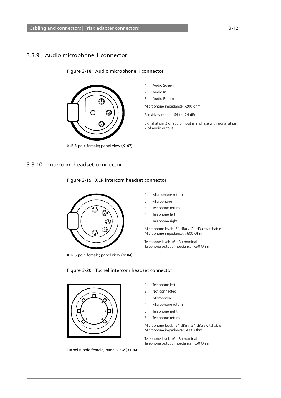 9 audio microphone 1 connector, 10 intercom headset connector | Grass Valley LDK 500 User Manual | Page 37 / 81