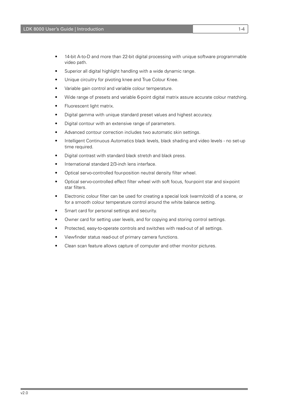 Grass Valley LDK 8000 v.2.0 User Manual | Page 16 / 110