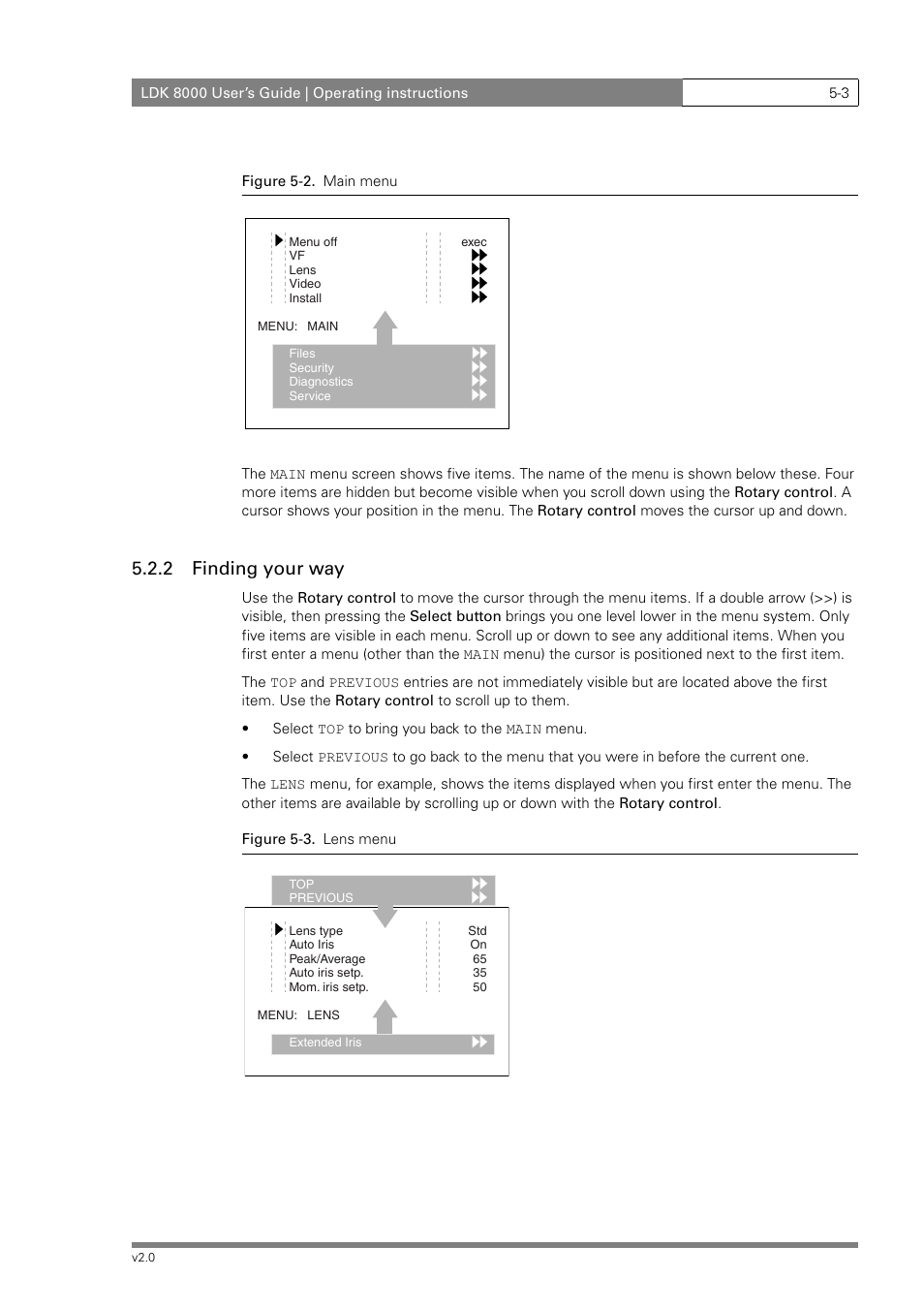 2 finding your way | Grass Valley LDK 8000 v.2.0 User Manual | Page 43 / 110