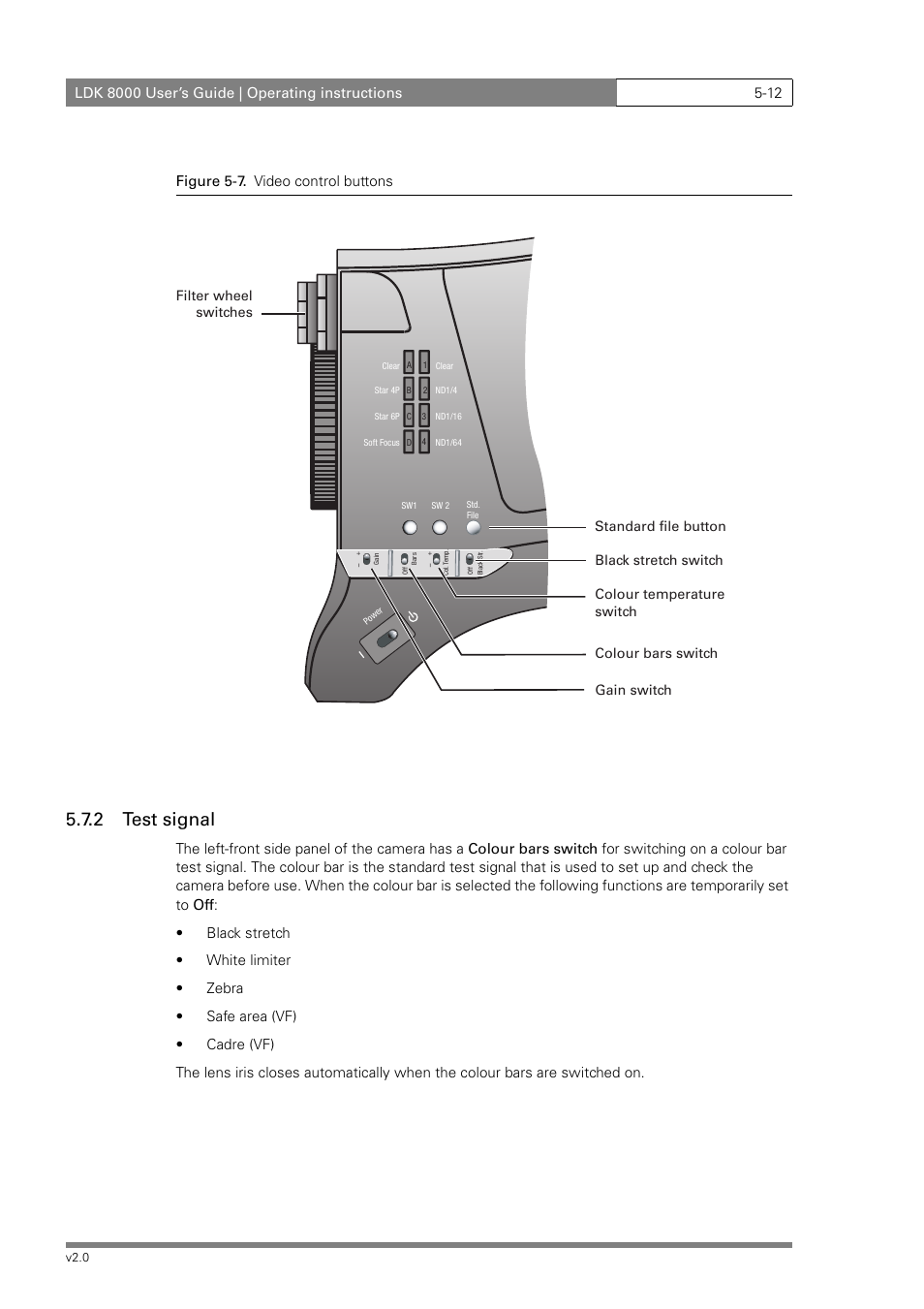 2 test signal | Grass Valley LDK 8000 v.2.0 User Manual | Page 52 / 110