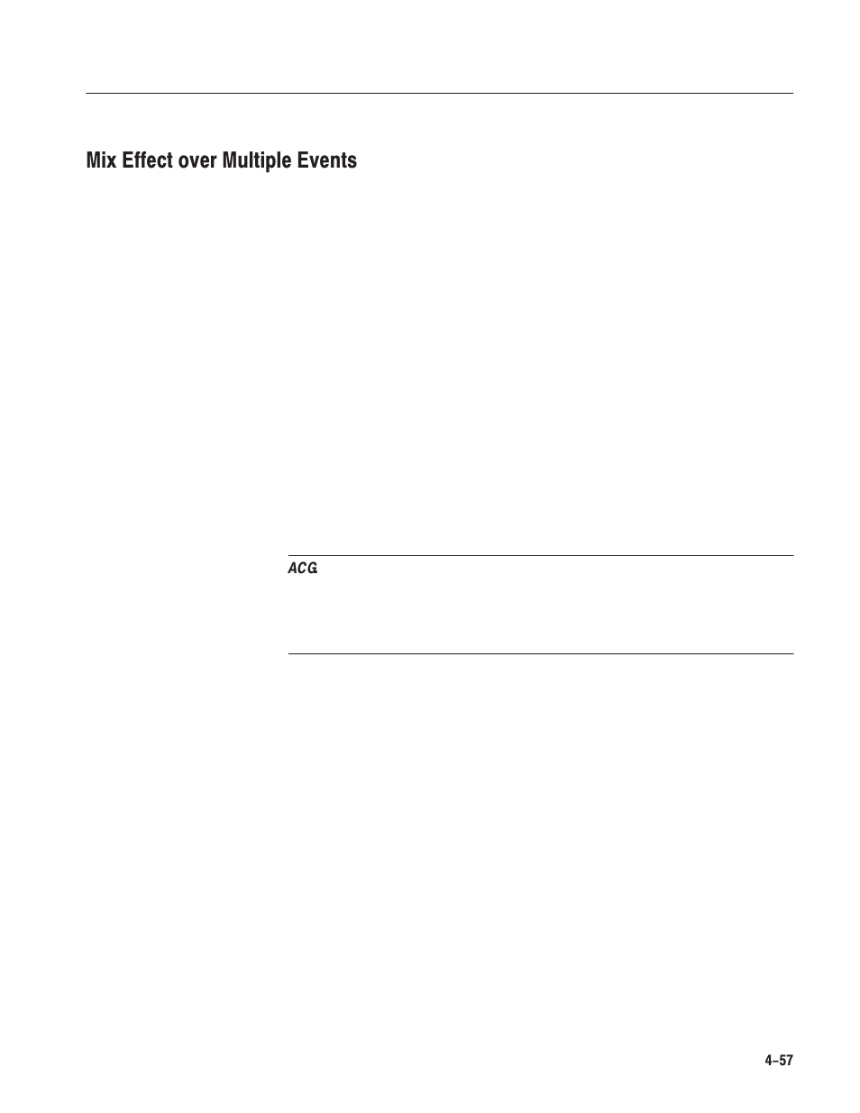 Mix effect over multiple events | Grass Valley LVS 100 v.3.15 User Manual | Page 175 / 370