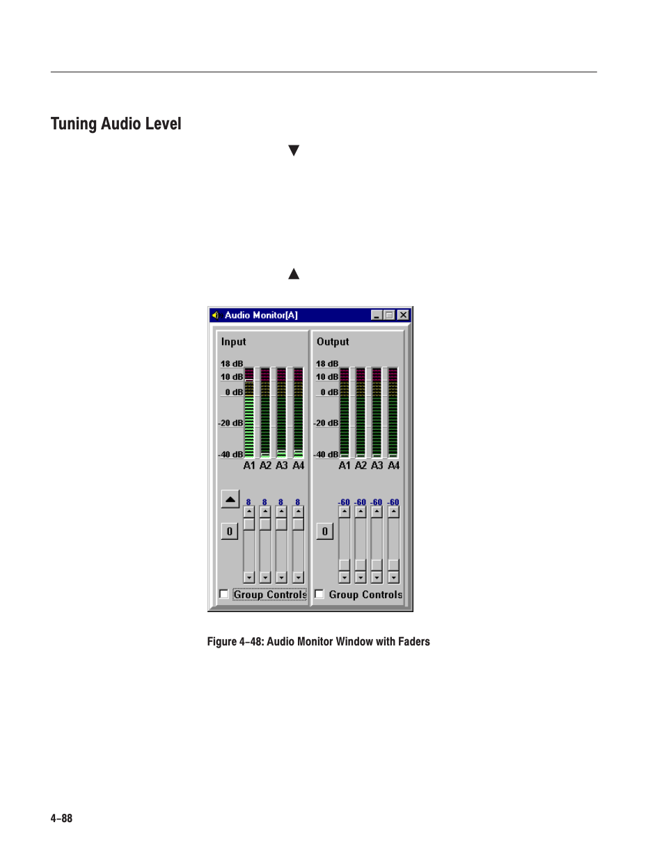 Tuning audio level | Grass Valley LVS 100 v.3.15 User Manual | Page 206 / 370