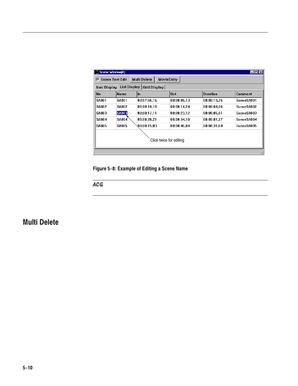 Multi delete | Grass Valley LVS 100 v.3.15 User Manual | Page 222 / 370