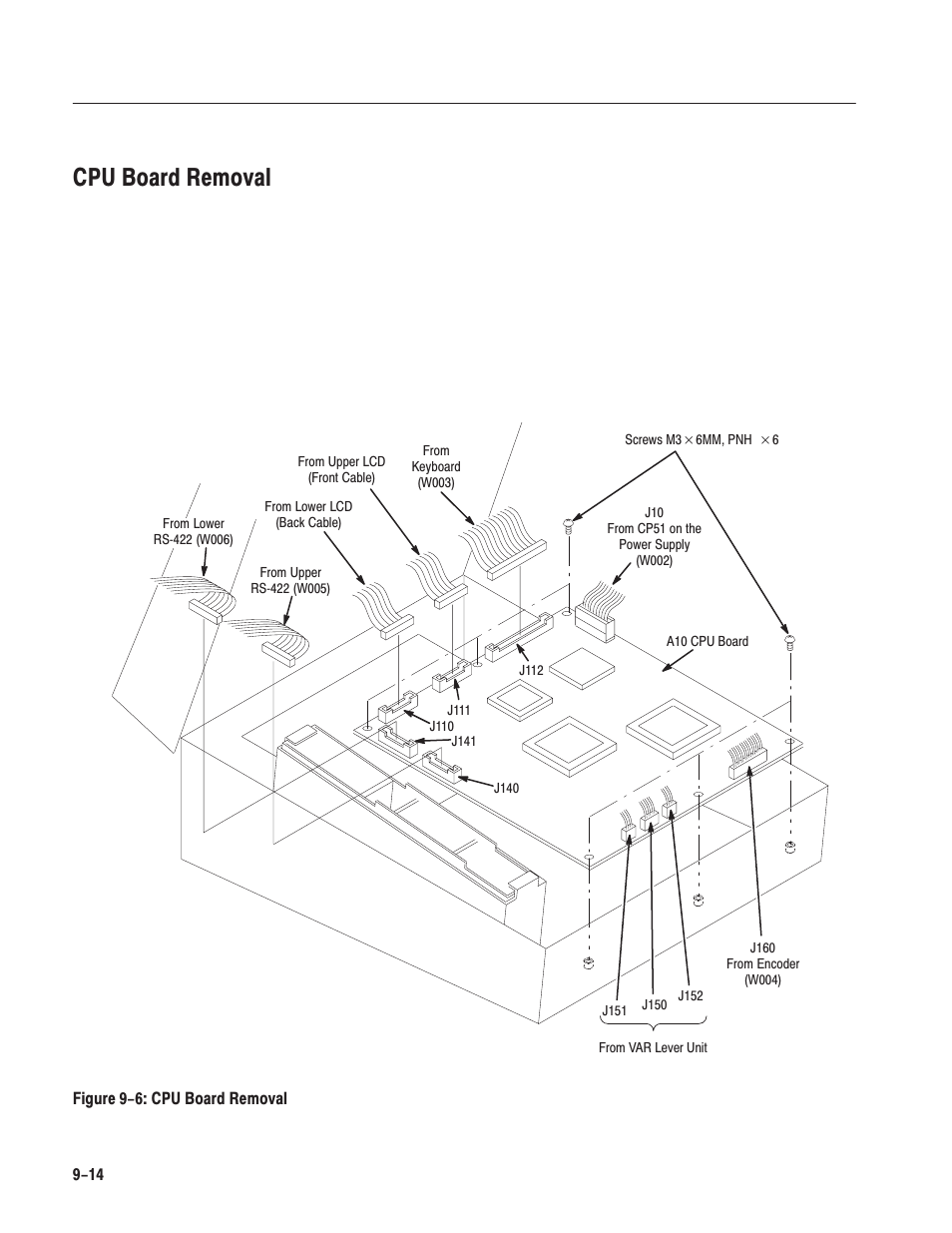 Cpu board removal | Grass Valley LVS 100 v.3.15 User Manual | Page 304 / 370