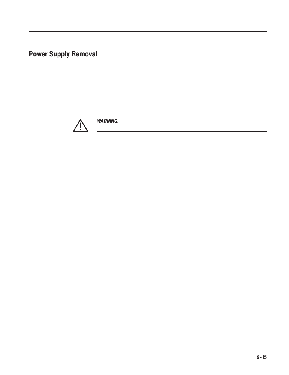 Power supply removal | Grass Valley LVS 100 v.3.15 User Manual | Page 305 / 370