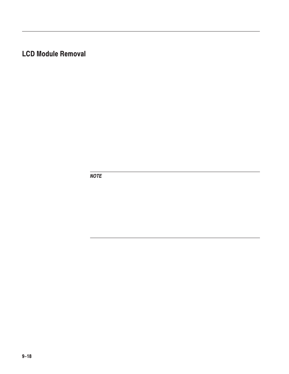 Lcd module removal | Grass Valley LVS 100 v.3.15 User Manual | Page 308 / 370