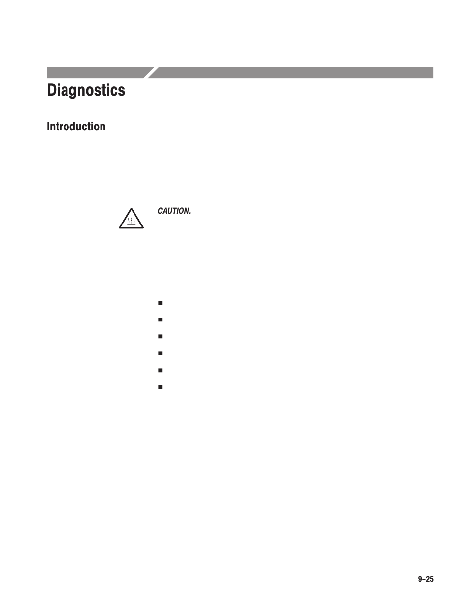 Diagnostics, Introduction | Grass Valley LVS 100 v.3.15 User Manual | Page 315 / 370