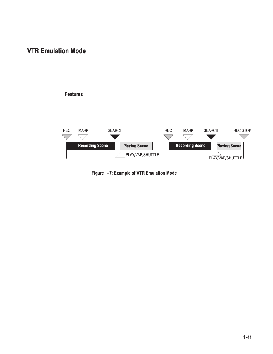 Vtr emulation mode | Grass Valley LVS 100 v.3.15 User Manual | Page 43 / 370