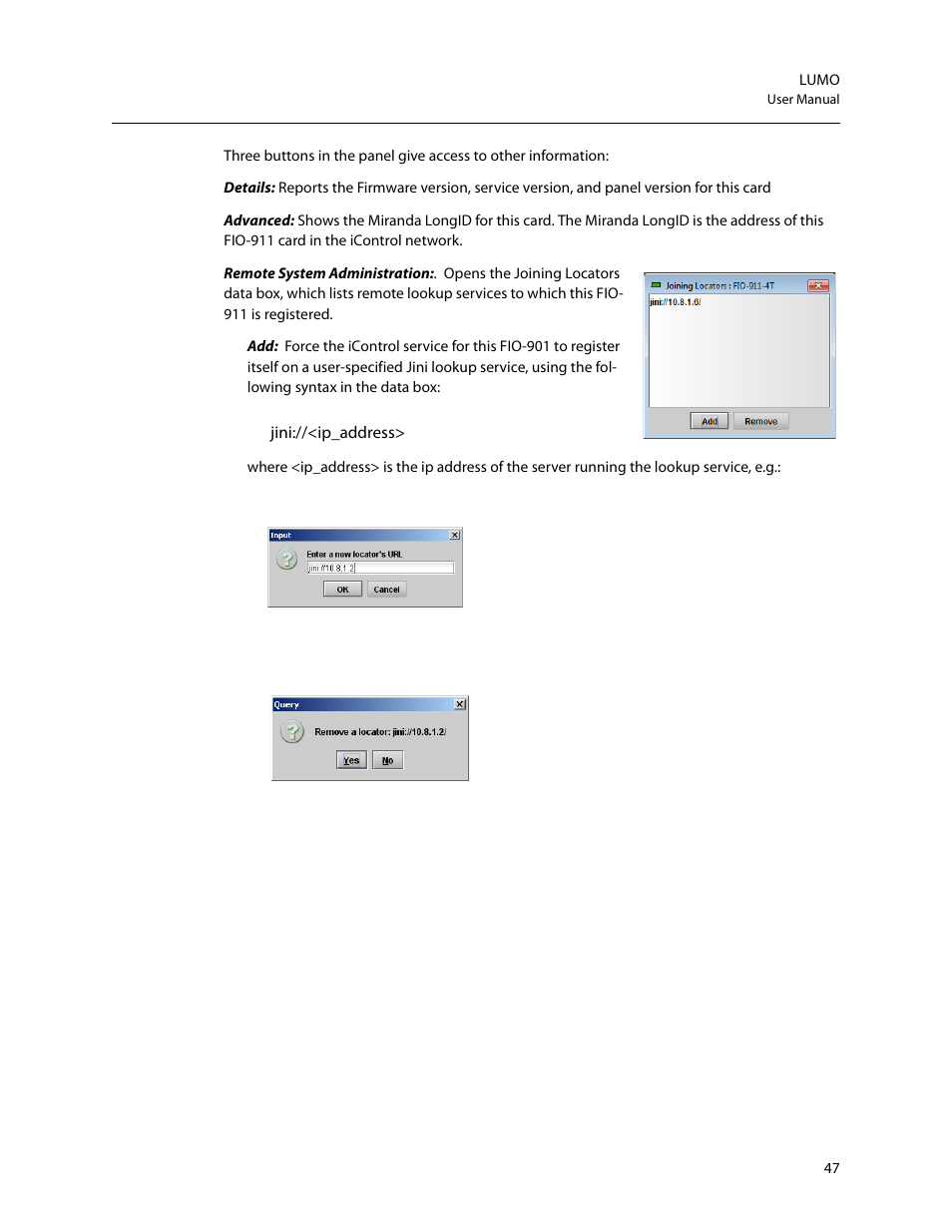 Grass Valley LUMO Series User Manual | Page 55 / 66