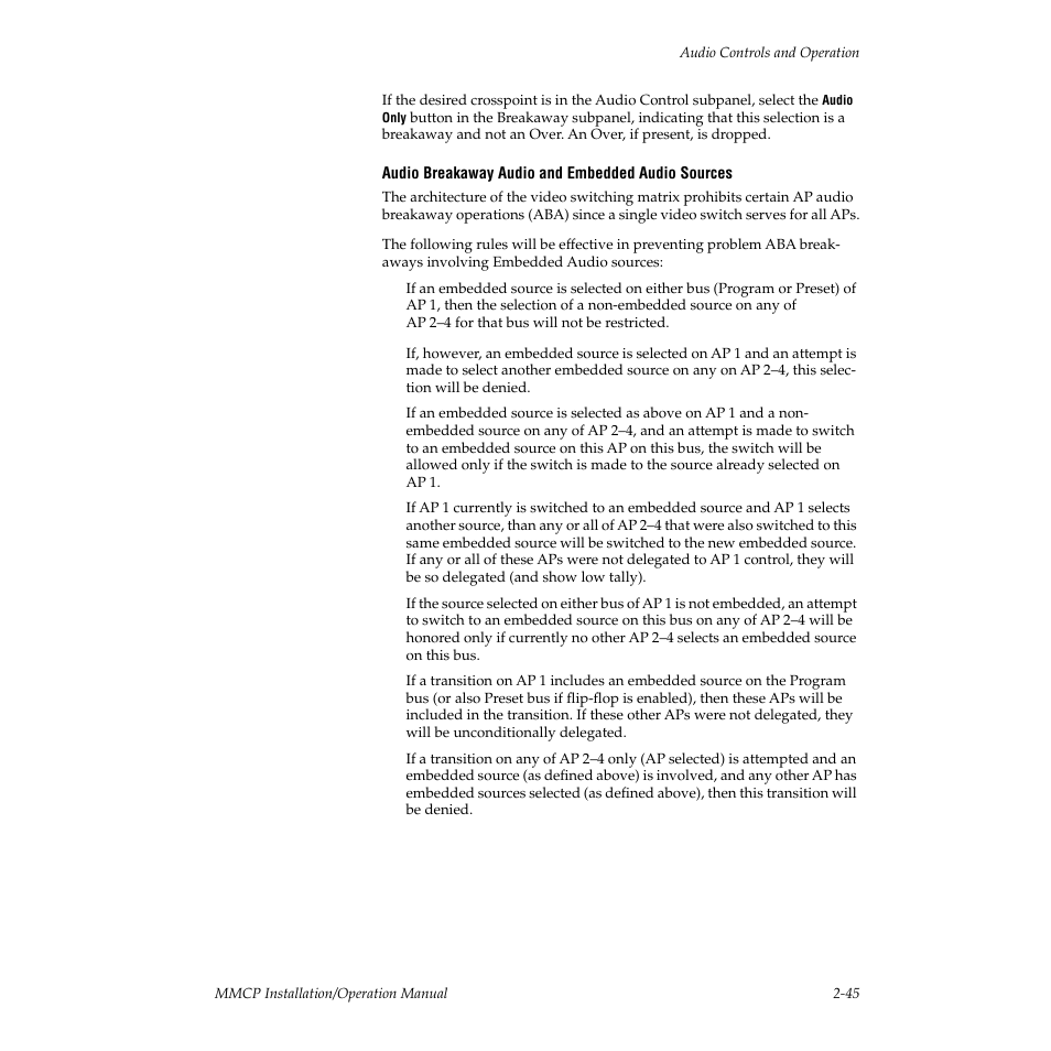 Grass Valley M-2100 User Manual | Page 69 / 84