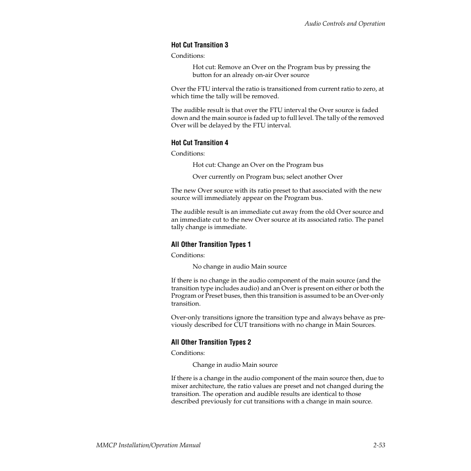 Grass Valley M-2100 User Manual | Page 77 / 84