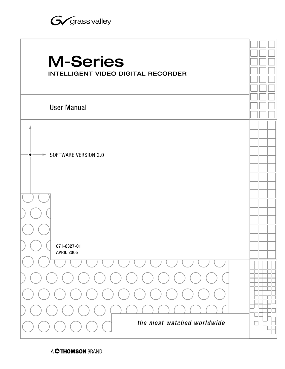 Grass Valley M-Series iVDR User Manual v.2.0.10 User Manual | 324 pages