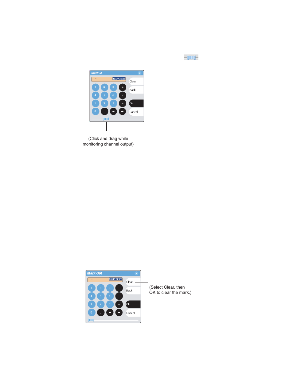 Editing a clip: clearing mark-in/mark-out | Grass Valley M-Series iVDR User Manual v.2.0.10 User Manual | Page 175 / 324