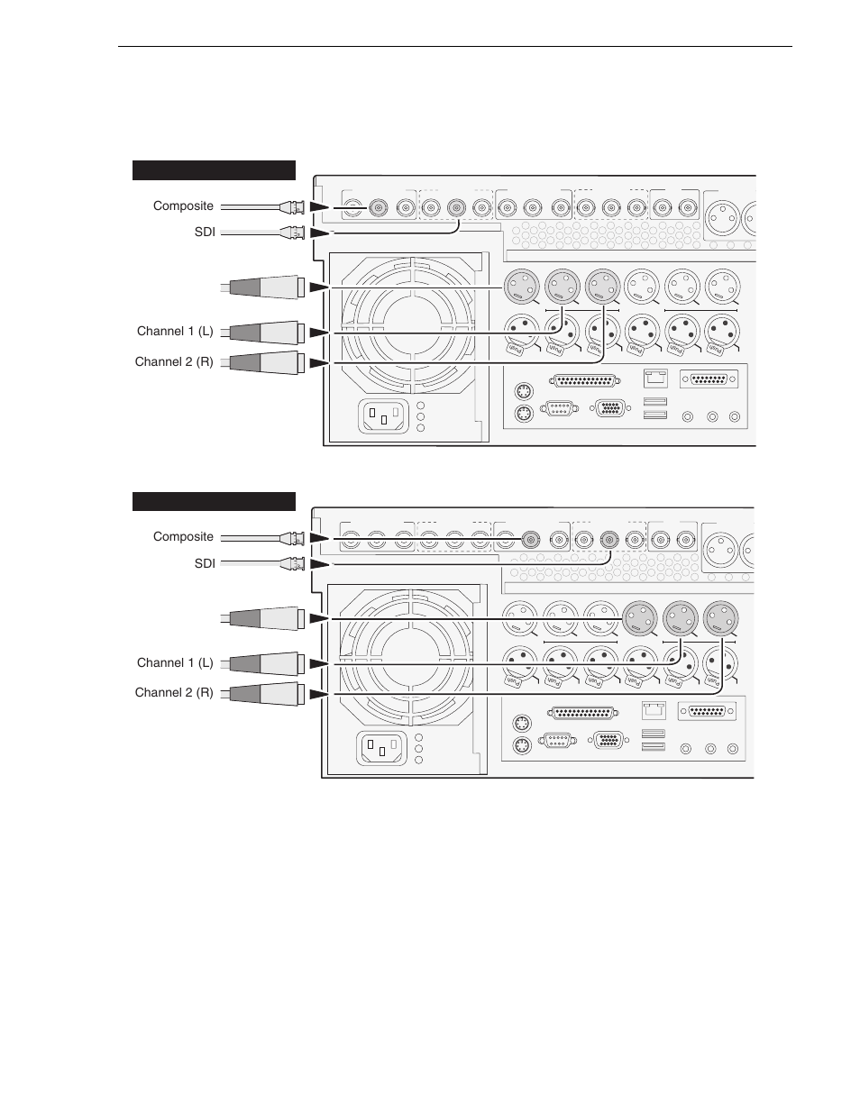 M-122a/m-222a: player output connections | Grass Valley M-Series iVDR User Manual v.2.0.10 User Manual | Page 23 / 324