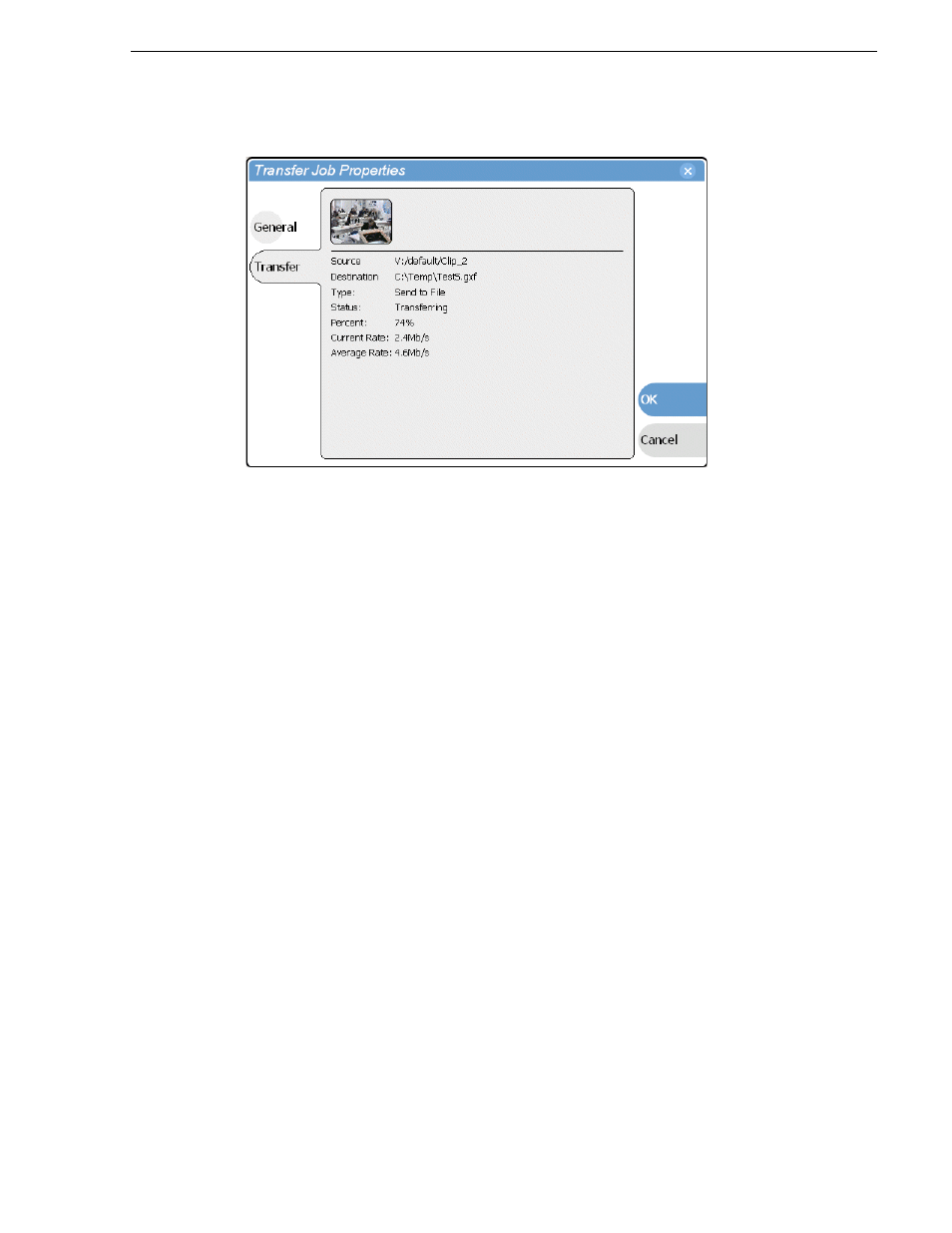 Aborting a transfer job, Removing transfer jobs from the completed list | Grass Valley M-Series iVDR User Manual v.2.0.10 User Manual | Page 271 / 324