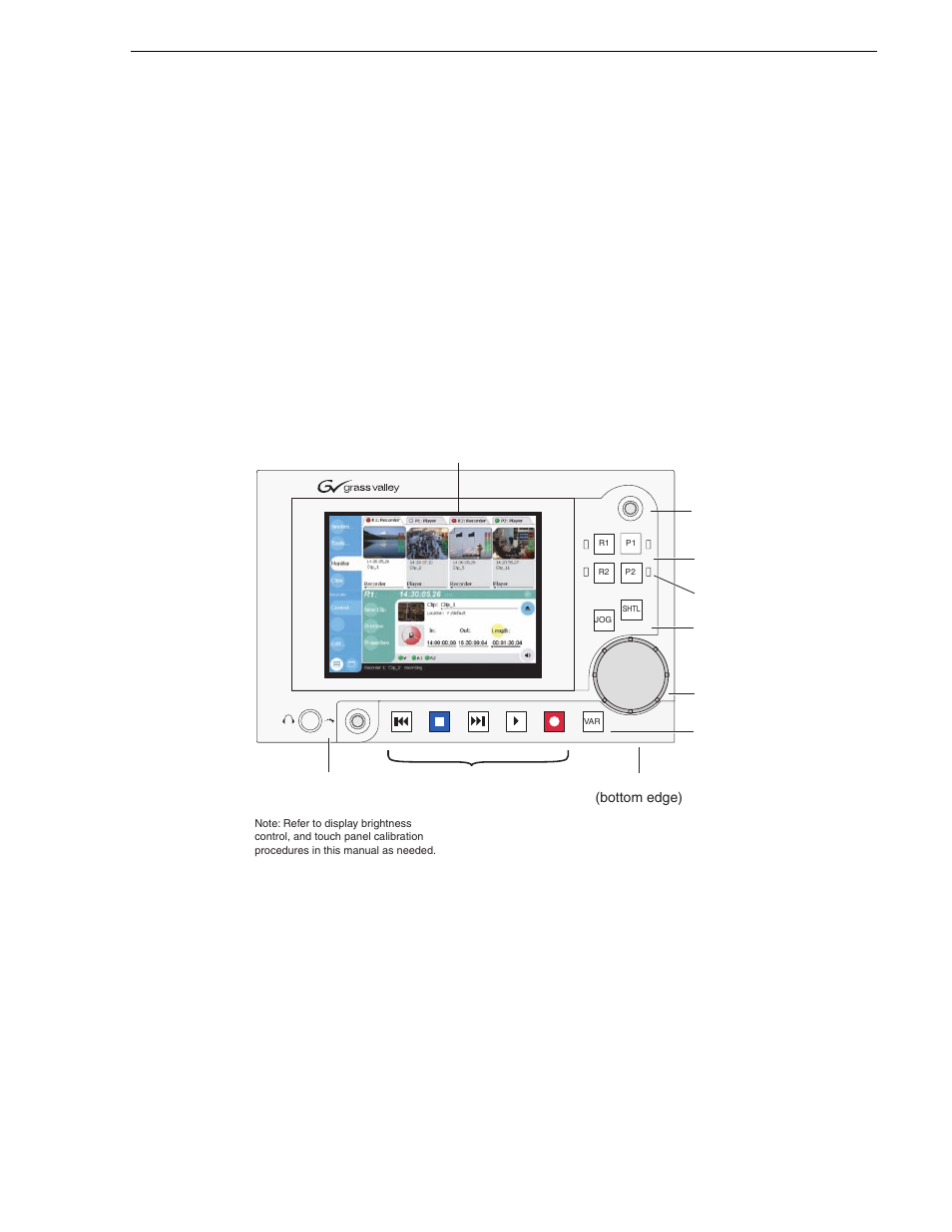 Guide to using the front panel | Grass Valley M-Series iVDR User Manual v.2.0.10 User Manual | Page 83 / 324