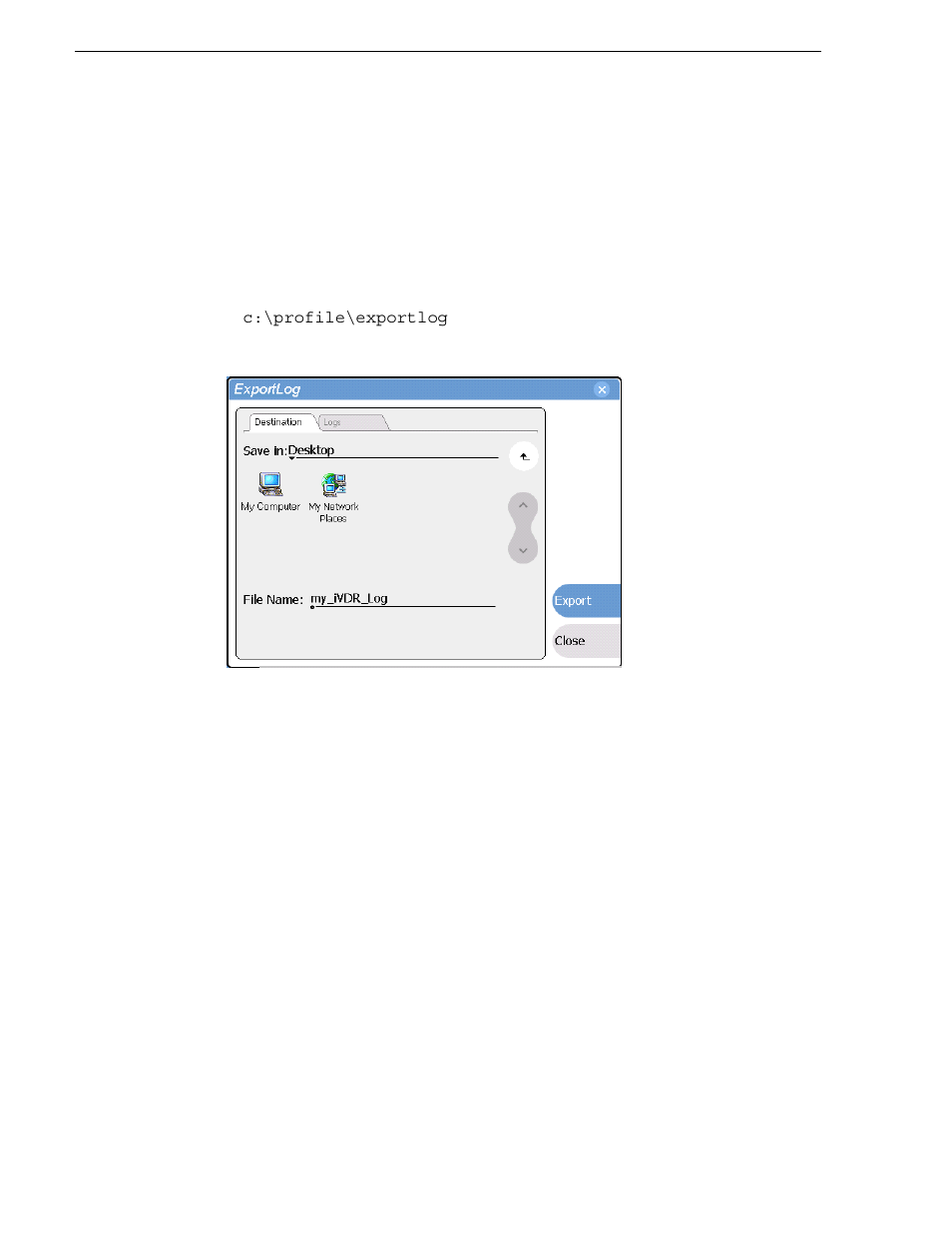 Exporting log files using the windows command line | Grass Valley M-Series iVDR User Manual v.2.0.10 User Manual | Page 92 / 324