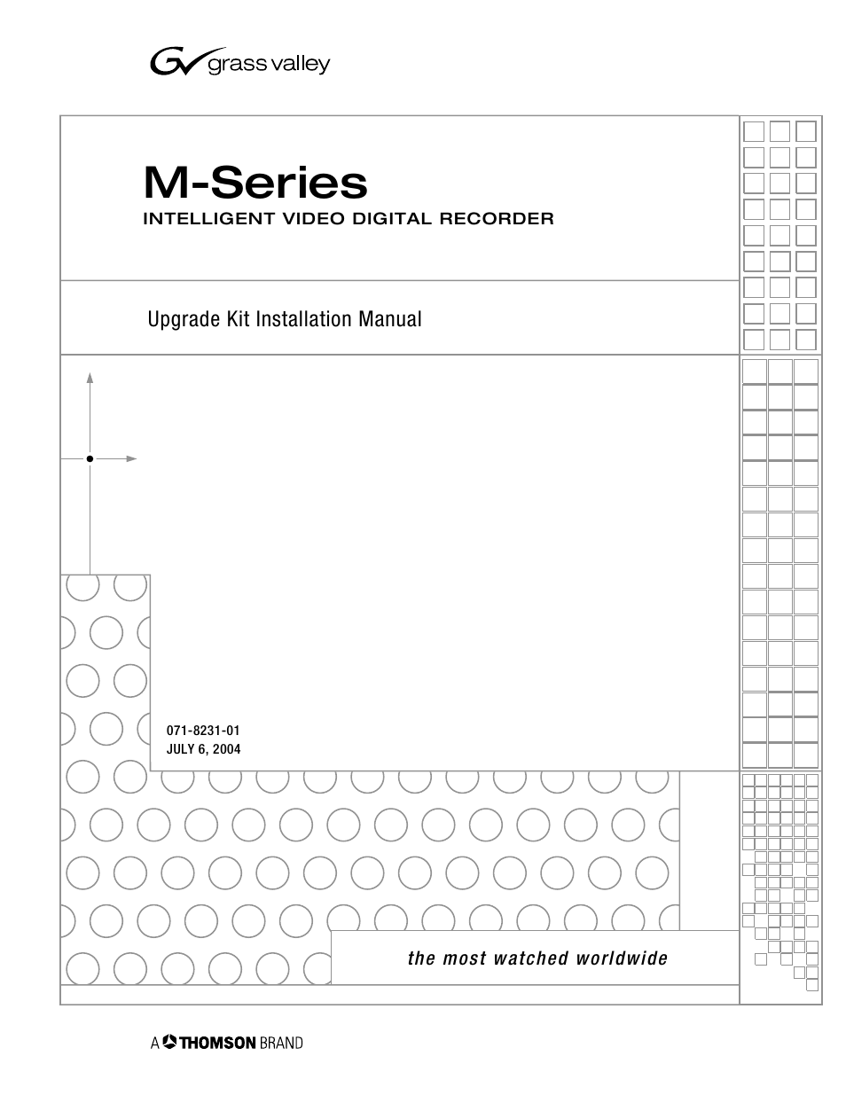 Grass Valley M-Series iVDR Upgrade Kit Installation User Manual | 50 pages