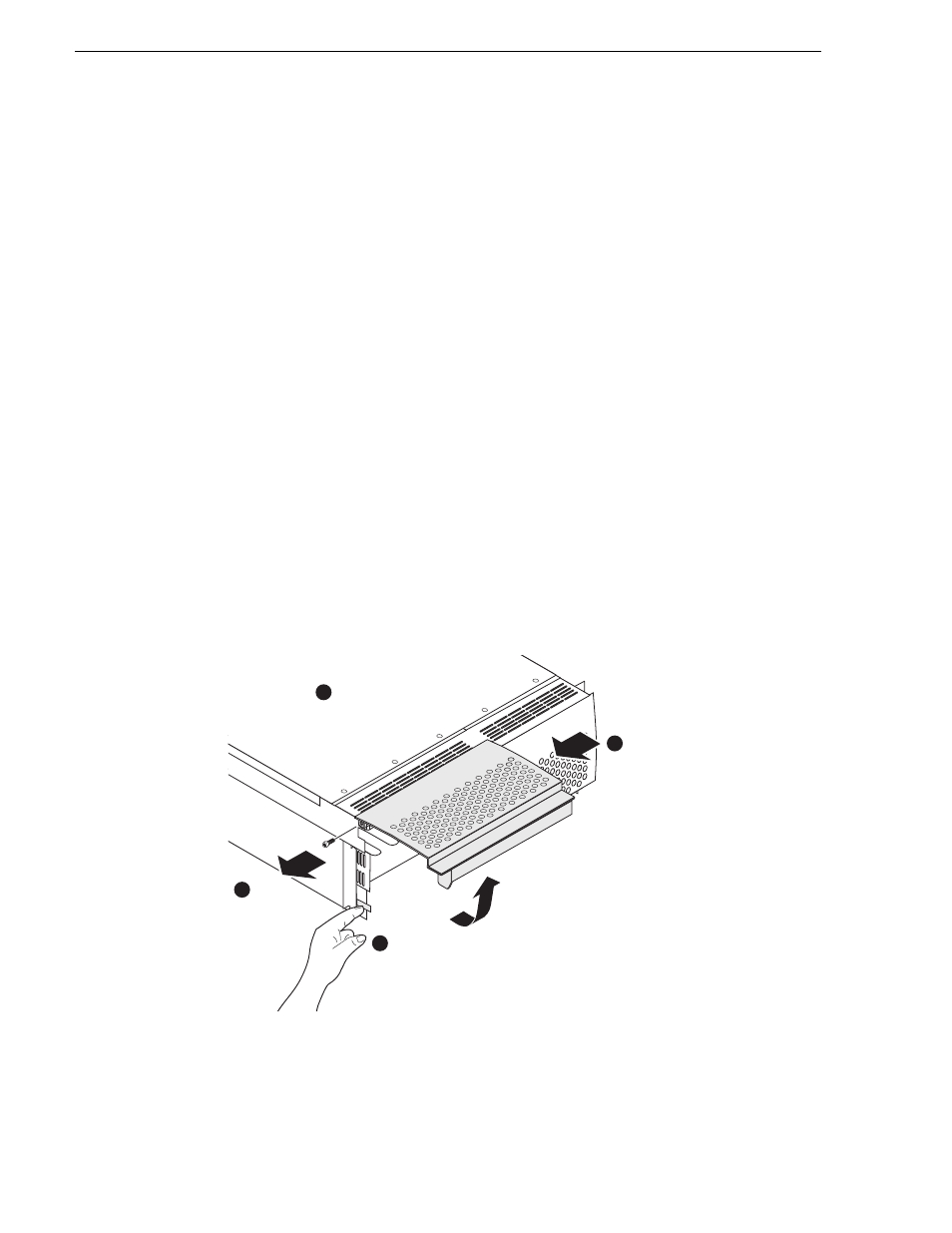 Modify vga display setting, Power-off and remove left access door | Grass Valley M-Series iVDR Upgrade Kit Installation User Manual | Page 40 / 50