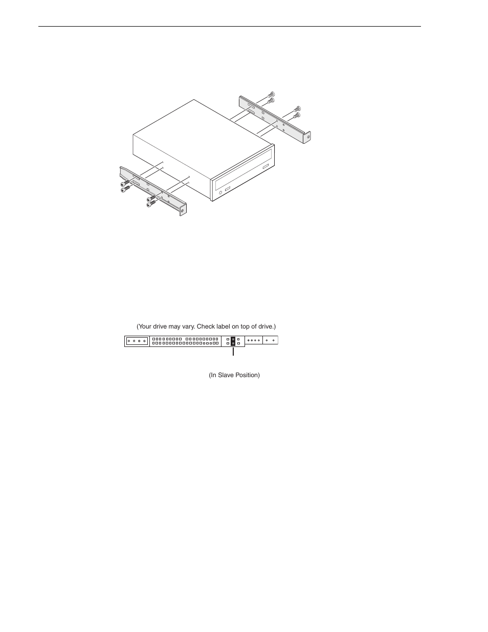 Attach dvd drive mounting brackets, Set dvd drive jumper to “slave” mode, Power-off the ivdr and remove the power cord | Grass Valley M-Series iVDR Upgrade Kit Installation User Manual | Page 46 / 50