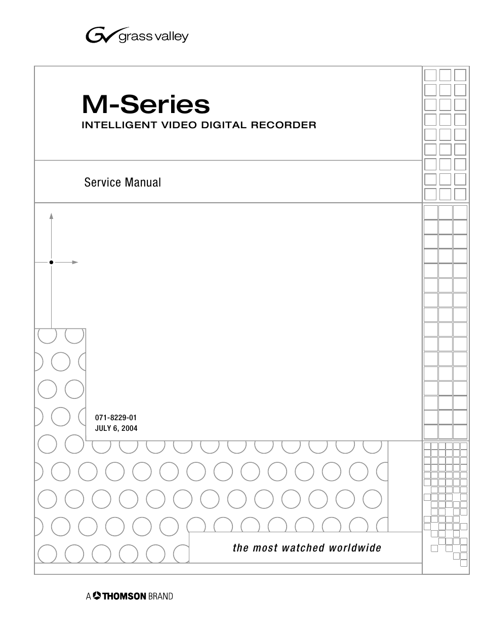 Grass Valley M-Series iVDR Service Manual User Manual | 80 pages