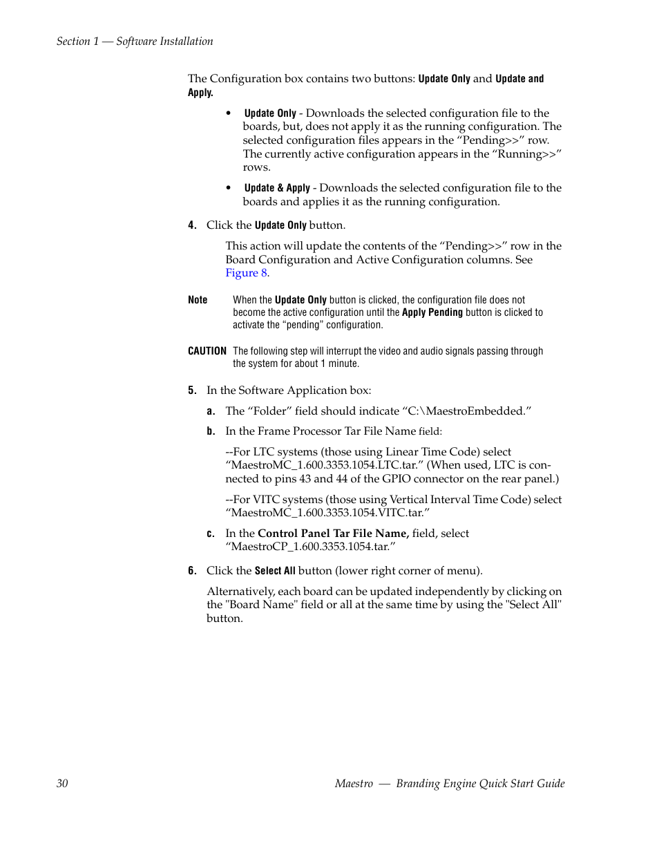 Grass Valley Maestro Master Control Branding Engine v.1.6.0 User Manual | Page 30 / 78