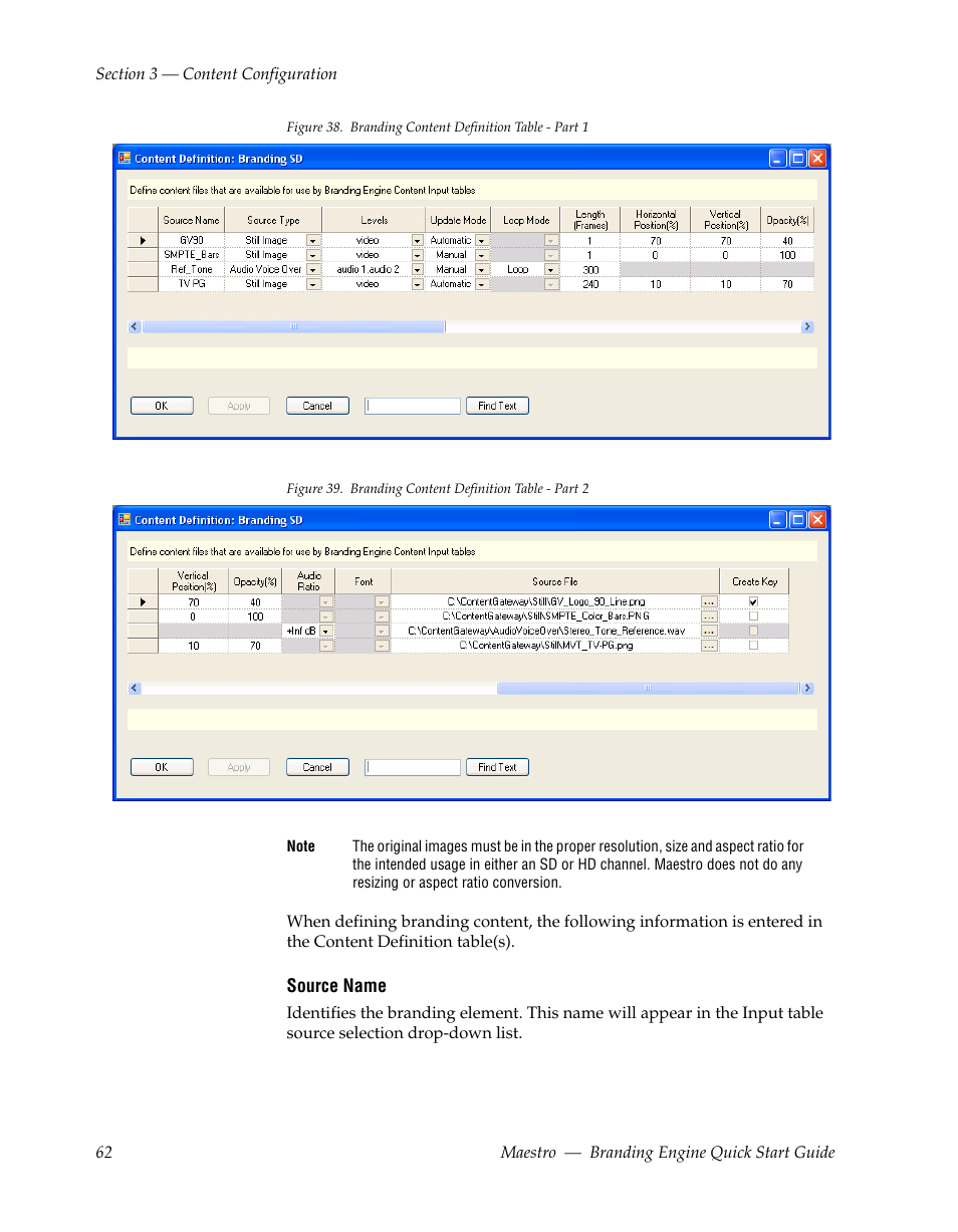Grass Valley Maestro Master Control Branding Engine v.1.6.0 User Manual | Page 62 / 78