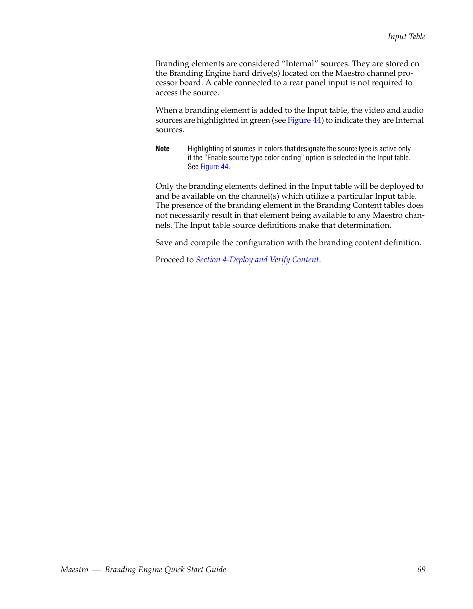 Grass Valley Maestro Master Control Branding Engine v.1.6.0 User Manual | Page 69 / 78