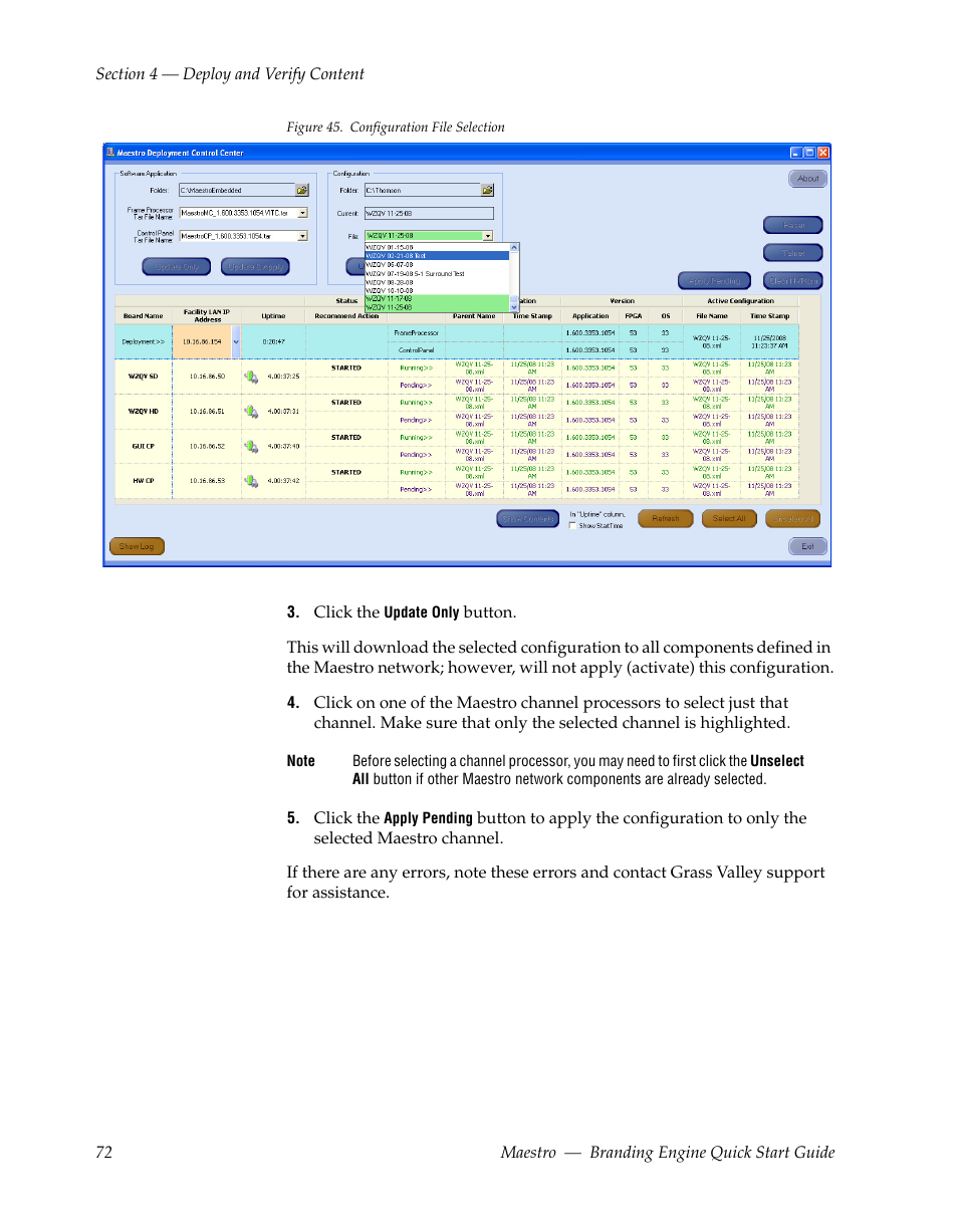 Grass Valley Maestro Master Control Branding Engine v.1.6.0 User Manual | Page 72 / 78