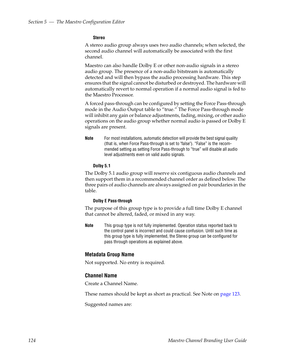Grass Valley Maestro Master Control v.1.7 User Manual | Page 128 / 234