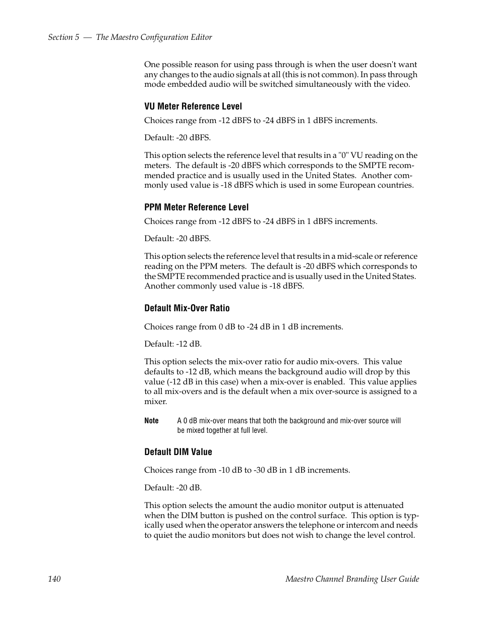 Grass Valley Maestro Master Control v.1.7 User Manual | Page 144 / 234