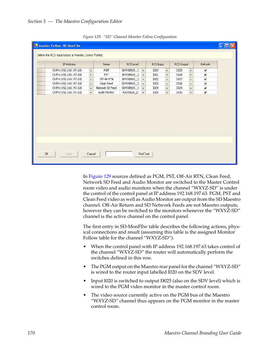 Grass Valley Maestro Master Control v.1.7 User Manual | Page 174 / 234